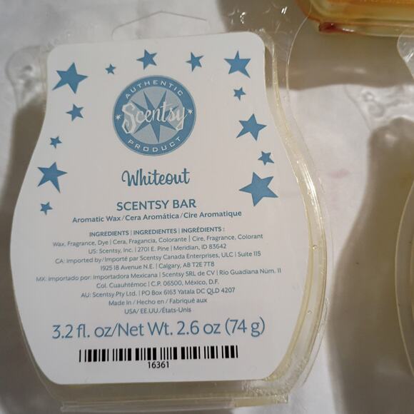 Scentsy Bar Very WHITEOUT 3.2 oz Authentic(Set of 3) scented wax - Picture 2 of 4